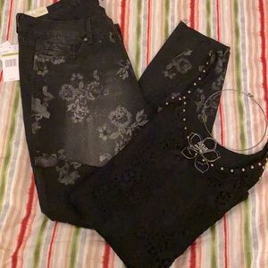 VINTAGE AMERICA BOHO SKINNY ANKLE SZ 14